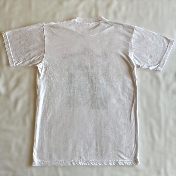 Vtg 90s Bahamas Graphic Tee White Short Sleeve Sz S Vacation Souvenir Streetwear - Picture 4 of 4